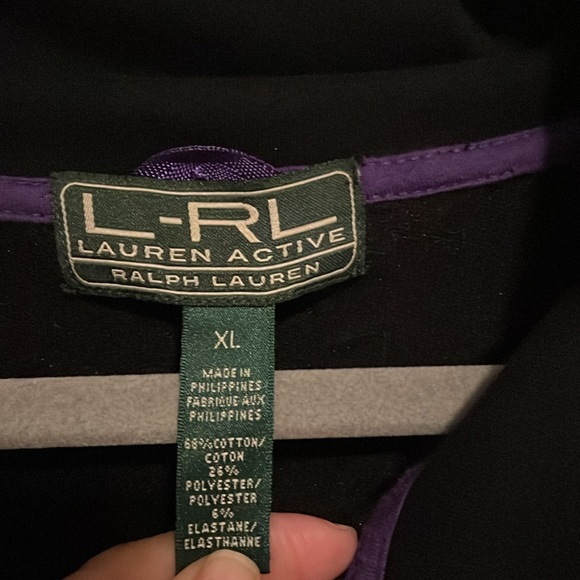 Lauren Ralph Lauren Zip Jacket
Black LRL Active Soft Cotton Blend - Picture 9 of 12